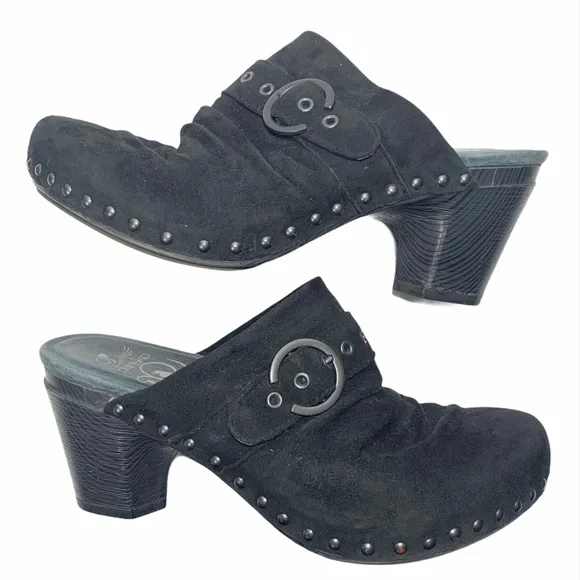 Dansko Nadine Suede Studded Clogs, Size 40 - Picture 7 of 9